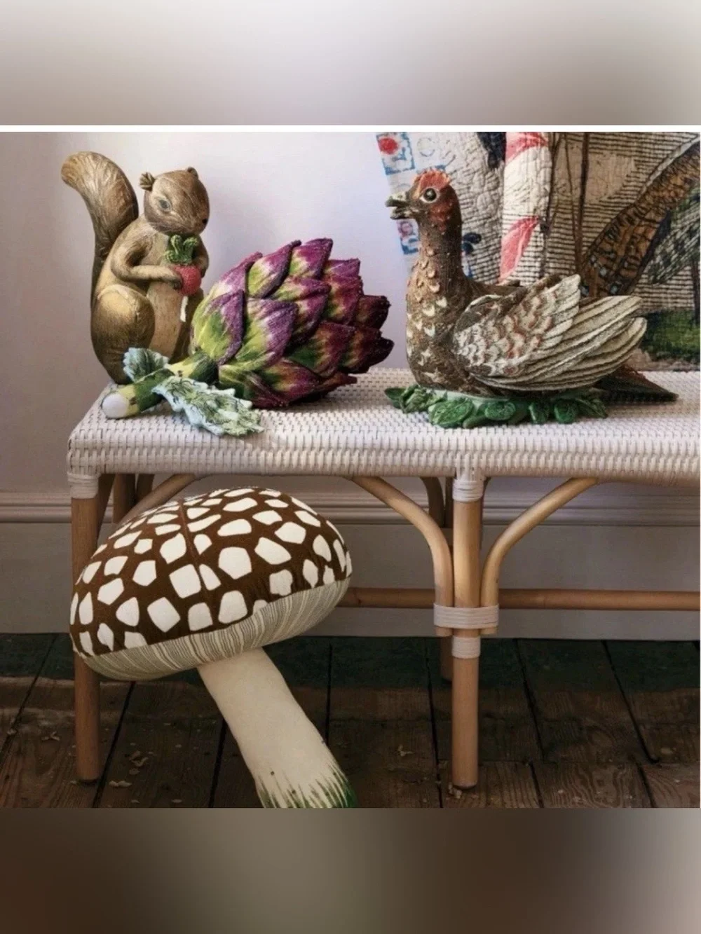 John Derian Mushroom‎ Pillow 🍄
